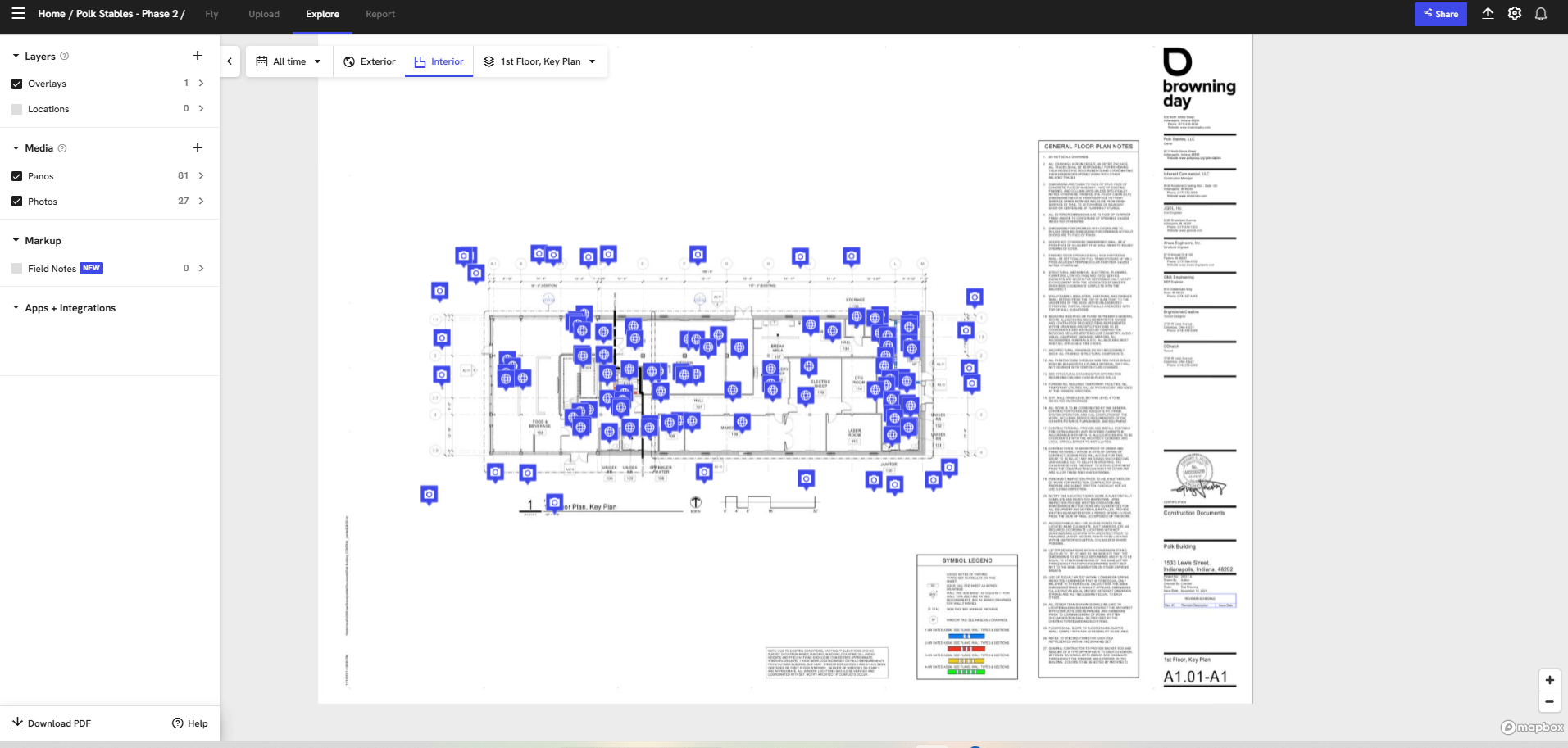 Floor Plan and Capture Map